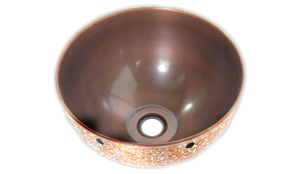 MOSAIC COPPER VESSEL SINK