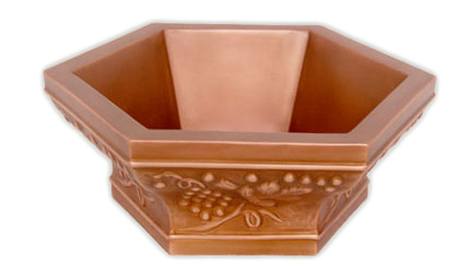 WALL COPPER VESSEL SINK