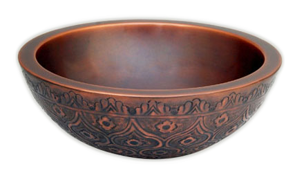 DOUBLE-WALL COPPER VESSEL SINK