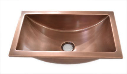 16” Semi- Resis copper Vessel sink.