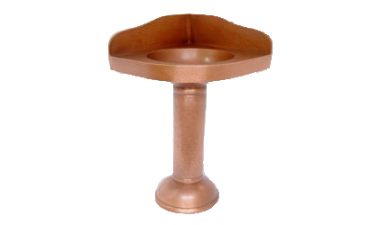 COPPER CORNER PEDESTAL SINK