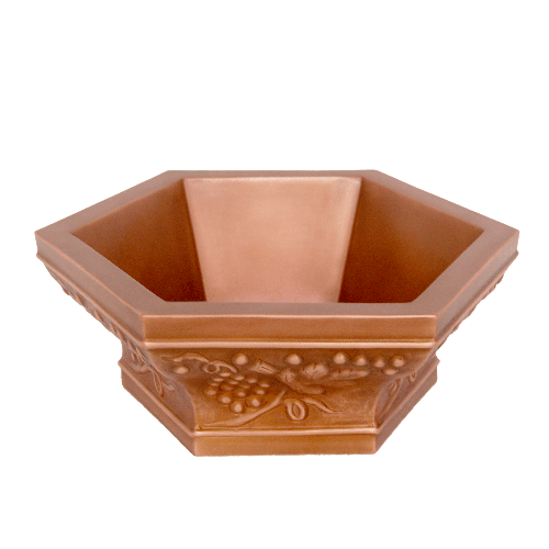 Copper pedestal sinks